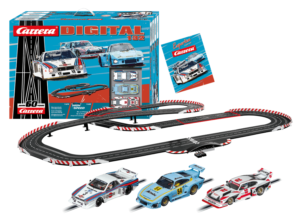 AUTORAMA CARRERA DIGITAL PISTA ELÉTRICA RETRO GRAND PRIX COM 9,3 METROS ...